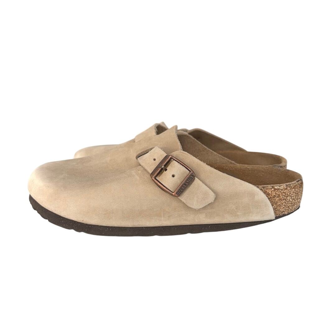 Birkenstocks Boston oiled leather clogs Tabacco size 8 Boho casual comfort fall
